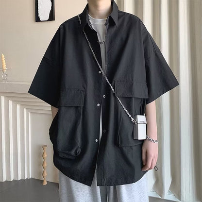 Men Shirts Summer Casual Jacket