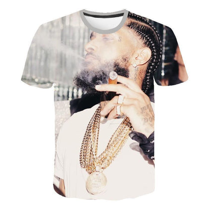 Nipsey Hussle T Shirts Rapper 3D Digital Printing