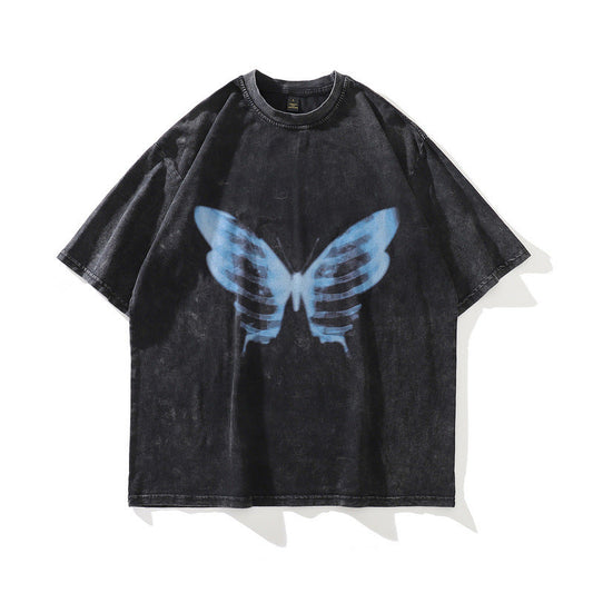Men's T-Shirt Printed Short-Sleeved T-shirt Men's and Women's Loose