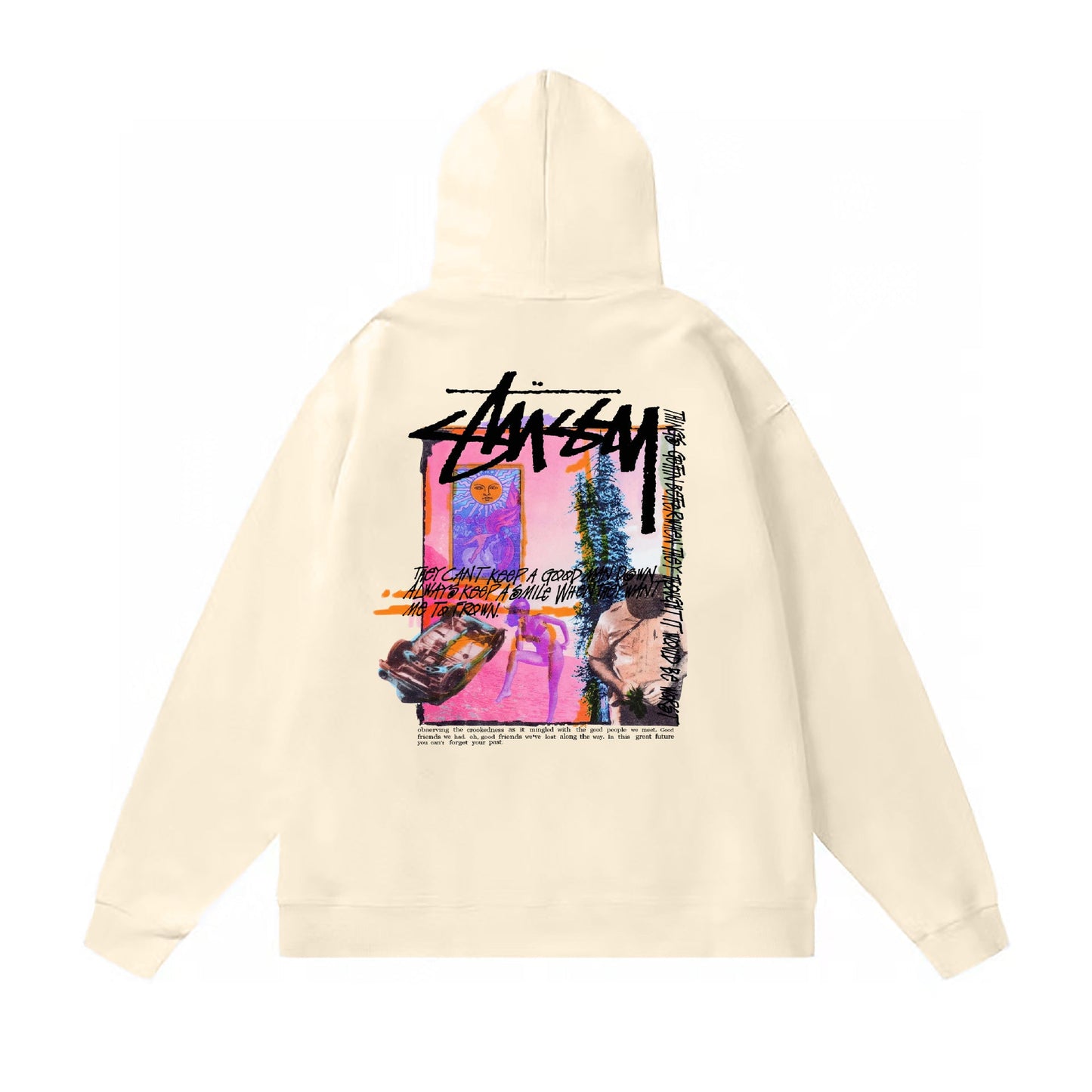 Stussy Hoodie Fall/Winter Fleece Hooded Sweater
