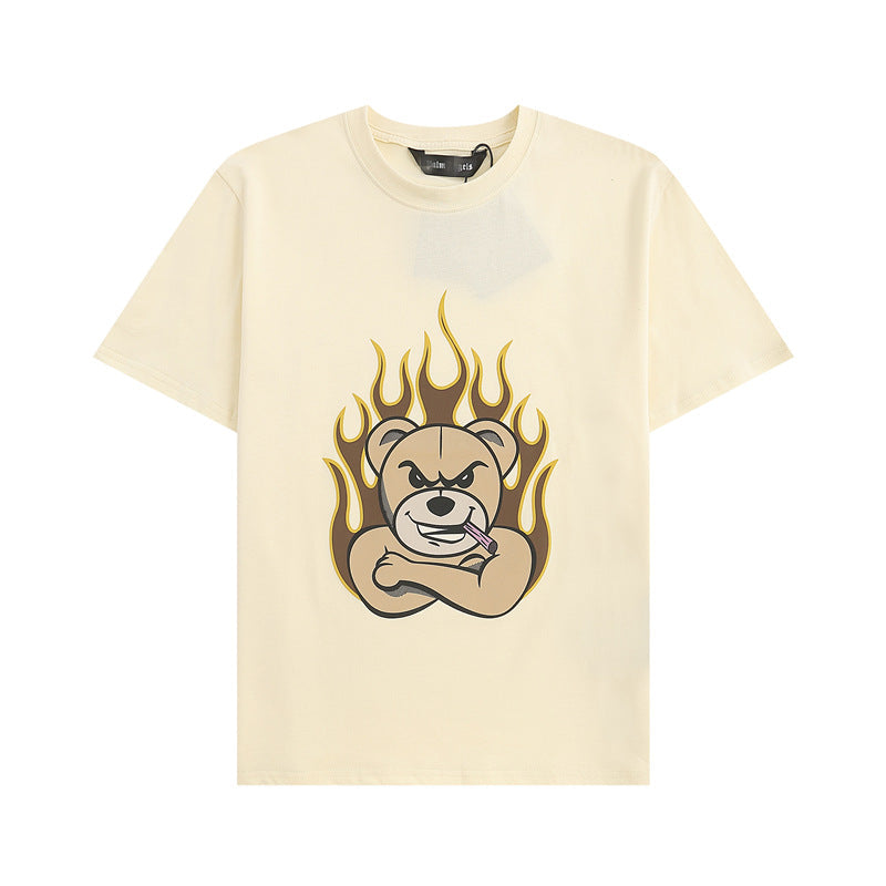 Palm Angle T Shirts Violent Bear Pattern