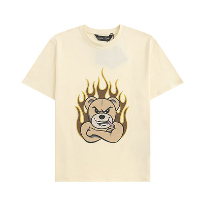 Palm Angle T Shirts Violent Bear Pattern