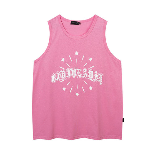 Women Vest Retro Sleeveless T-shirt Vest