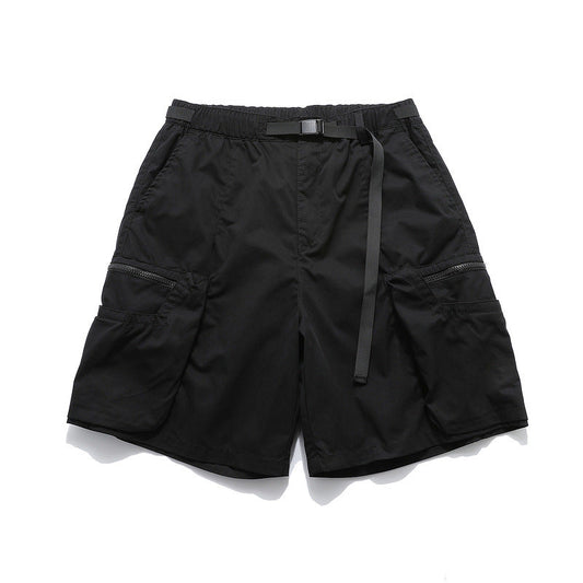 Men Shorts Multi-Pocket Workwear Shorts Functional Casual Pants