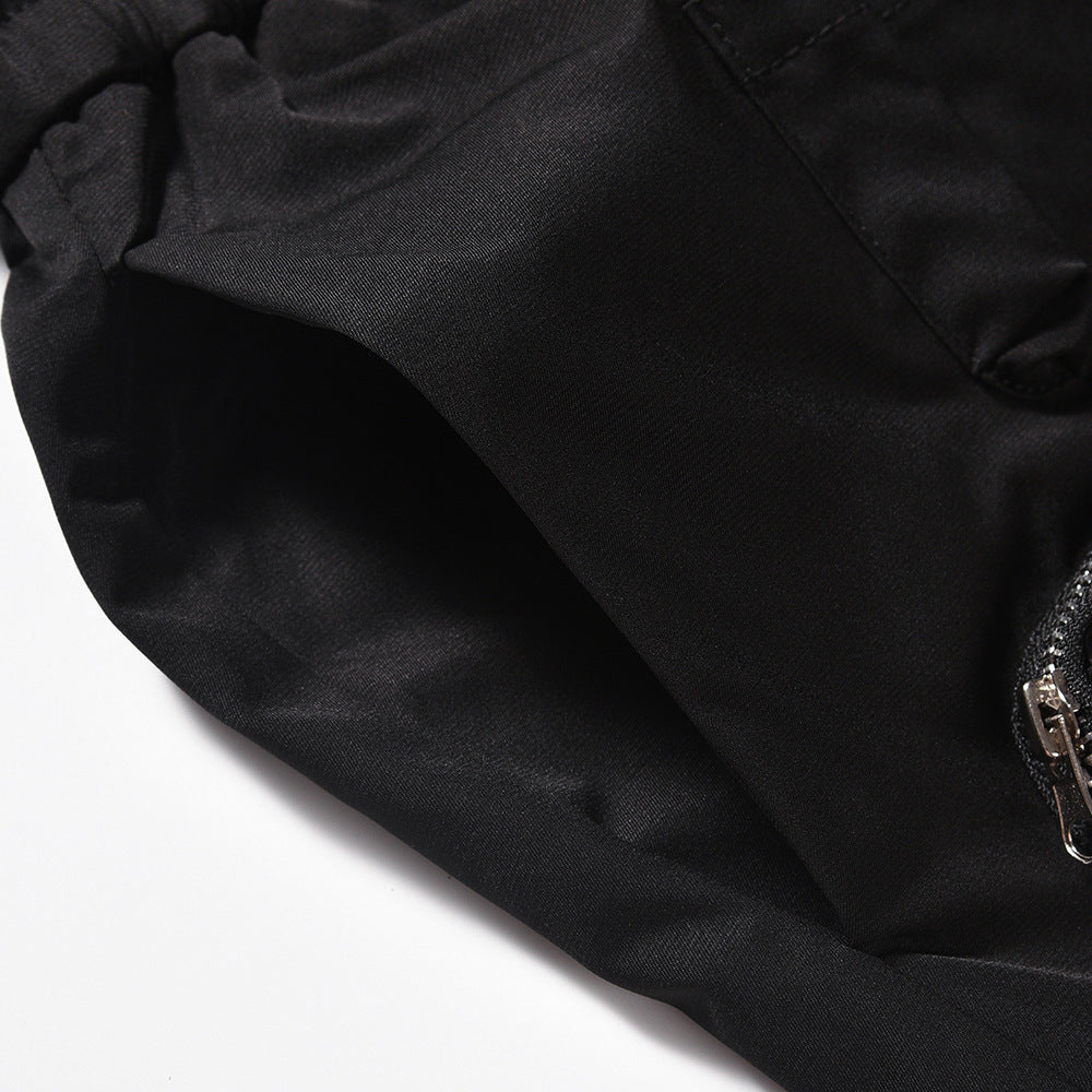 Men Shorts Multi-Pocket Workwear Shorts Loose Sports