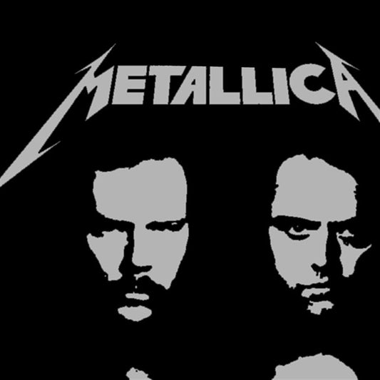 Rock Star T Shirt Metallica 4 Faces T-shirt Rock Metal Band Trend Vintage Short Sleeve