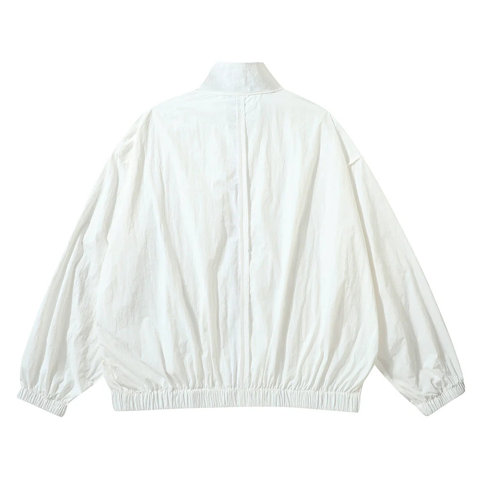 Men Jacket Coat Jacket Coat Men's Clothing Loose Waterproof Stitching Thin Long Sleeve Sun Protection Clothing