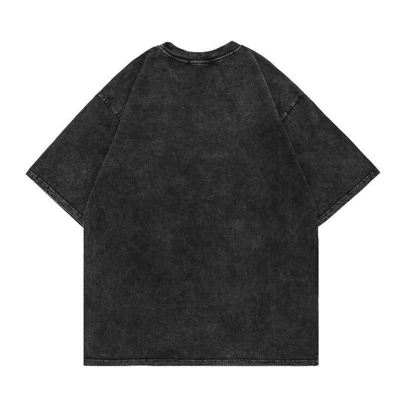 Men's T-Shirt Printed Short-Sleeved T-shirt Men's and Women's Casual Loose