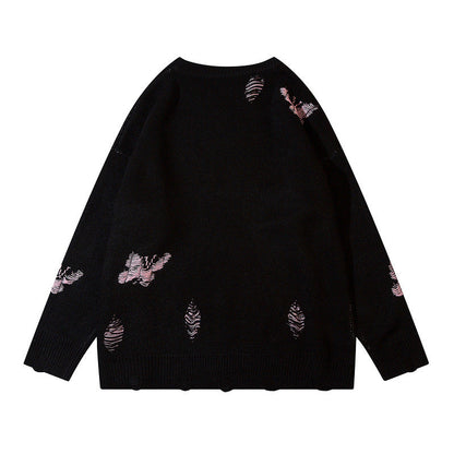 Women Sweater Oversize Butterfly Knitted Sweater