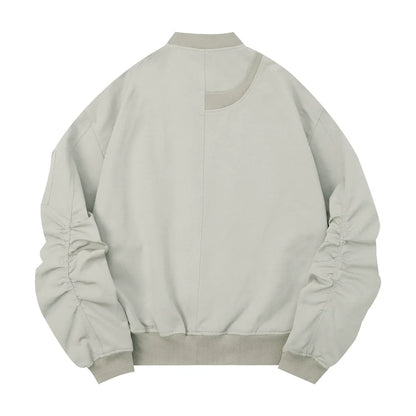 Men Jacket Coat Sleeve Baggy Coat Men's Baseball Uniforms Pilot Jacket Autumn and Winter