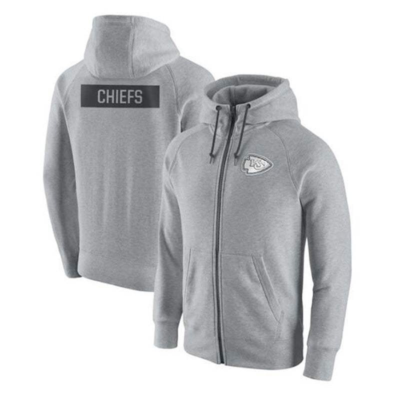 NFL Hoodie Cardigan Zip Hooded Sweater Men's Sports NFL Football