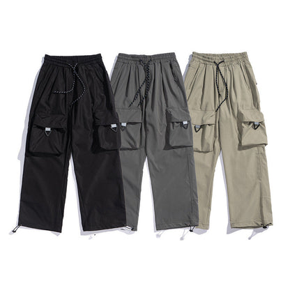 Cargo Pants Adjustable Drawstring Japanese