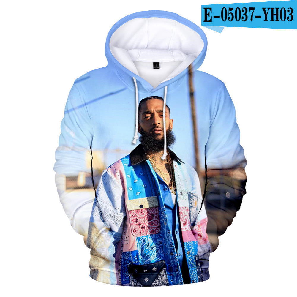 Nipsey Hussle Hoodie Digital 3D Printing