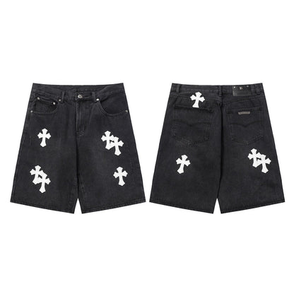 CHH Chrome Hearts Jeans Unisex Casual Loose Jeans