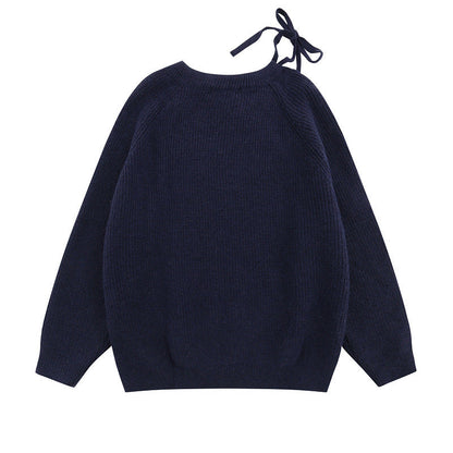 Women Sweater Idle Style Vintage Sweater Sweater Loose