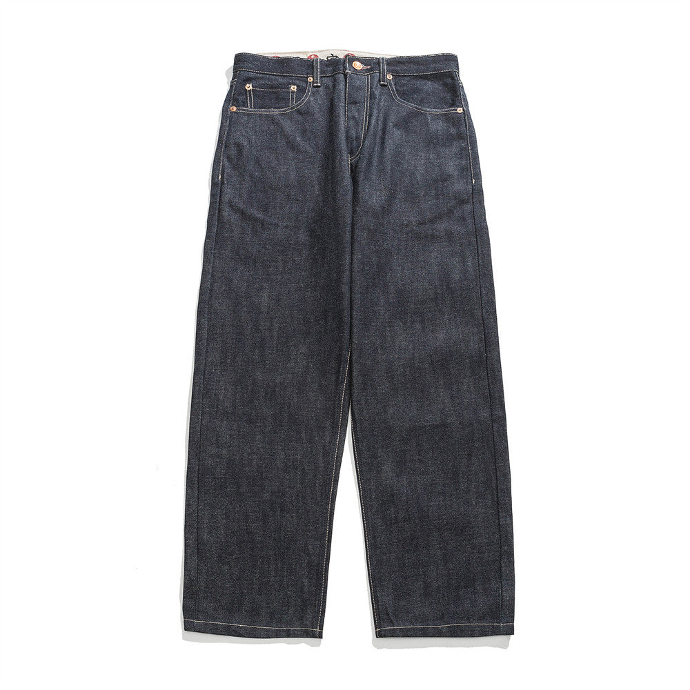 Men Jeans Retro Loose Casual Tooling