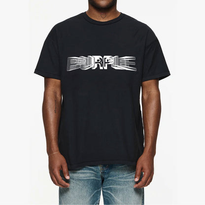 Purple Brand Distressed T Shirts Short Sleeve