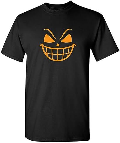 Vampire Pumpkin Smile Face Emoticon Funny Halloween Mens T-S
