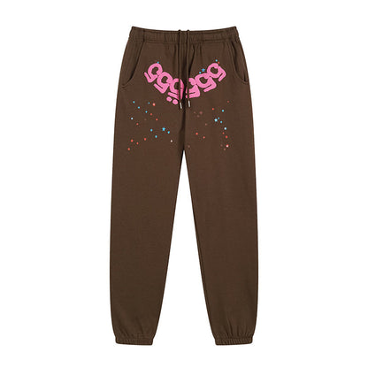 Sp5der Sweatpants Sports Pants Ankle-Tied Fleece Casual
