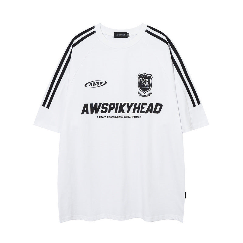 Men T-Shirt Sports Jersey round Neck Short Sleeve T-shirt