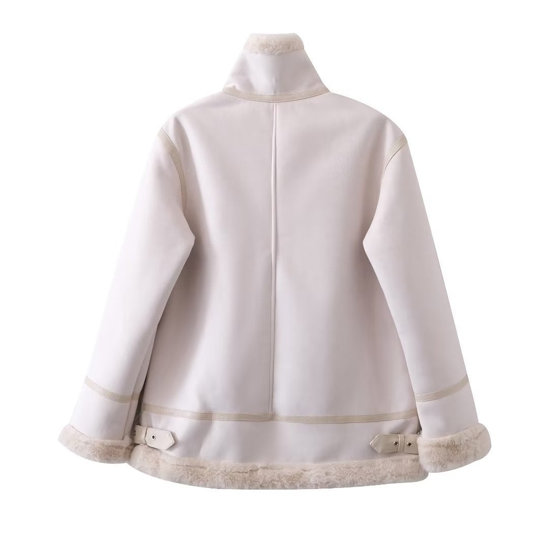 Women Cotton Coat Fleece Padded Jacket Temperament