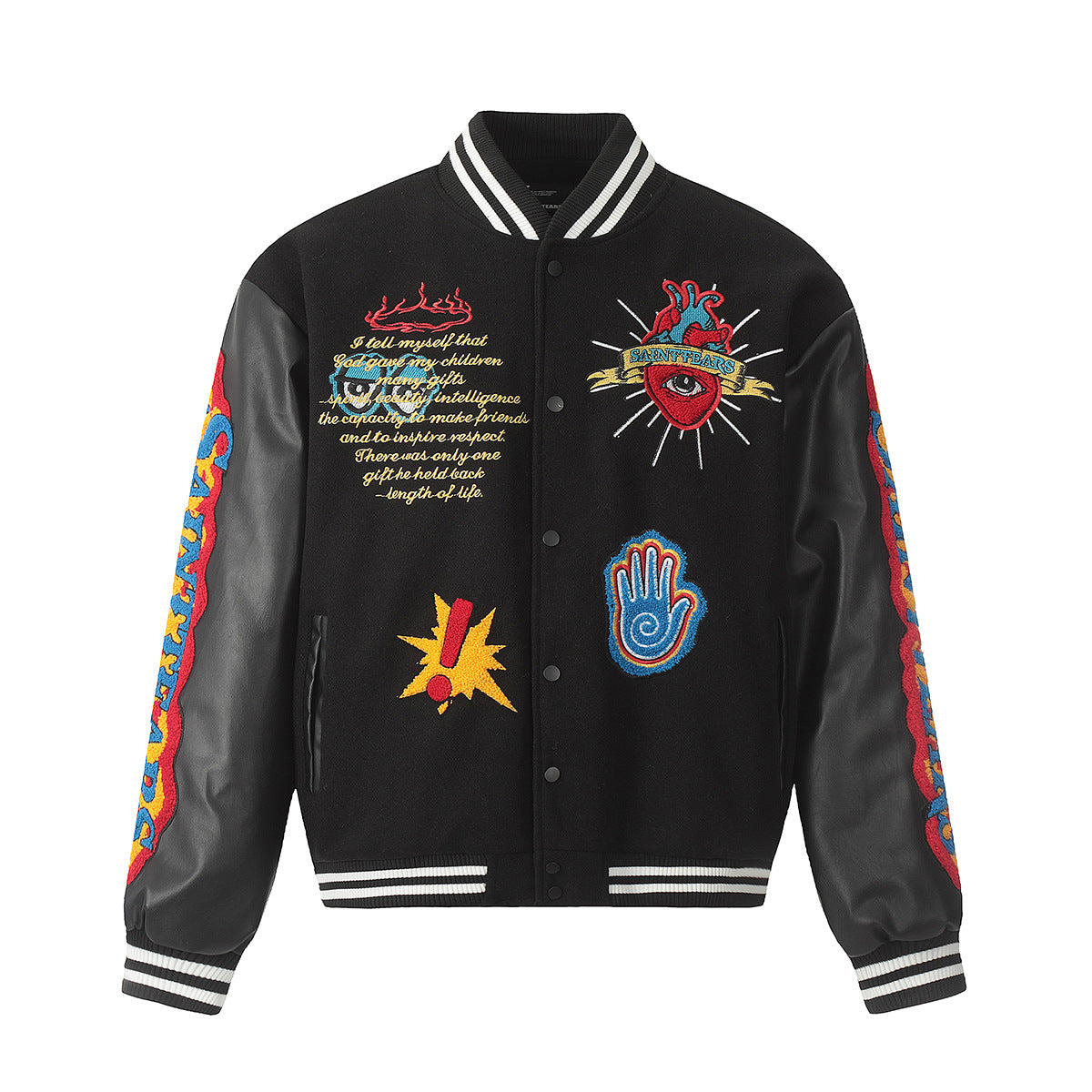 Unisex Baseball Jersey Saint Michael Baseball Jacket