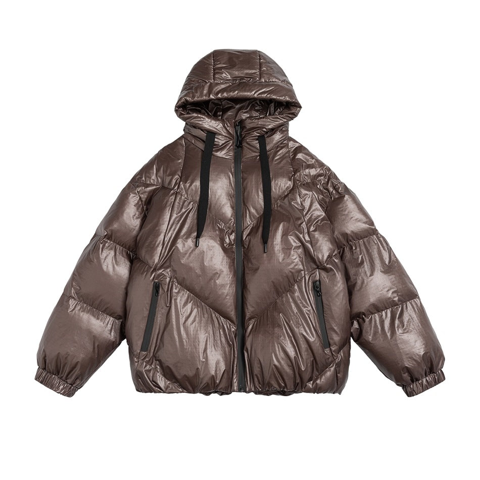 Unisex Coat Loose Hooded Cotton-Padded Coat Winter