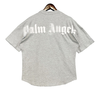 Palm Angle T Shirts Candy Color Puff Print Loose