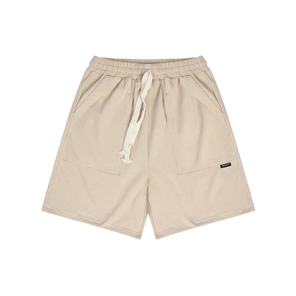 Men Shorts Sports and Leisure Summer Simplicity Solid Color Loose
