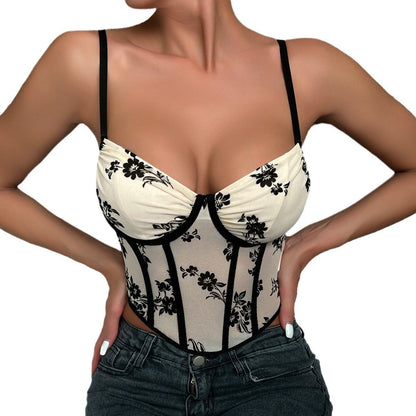 Women's Party Tops Suede Embroidered Vest