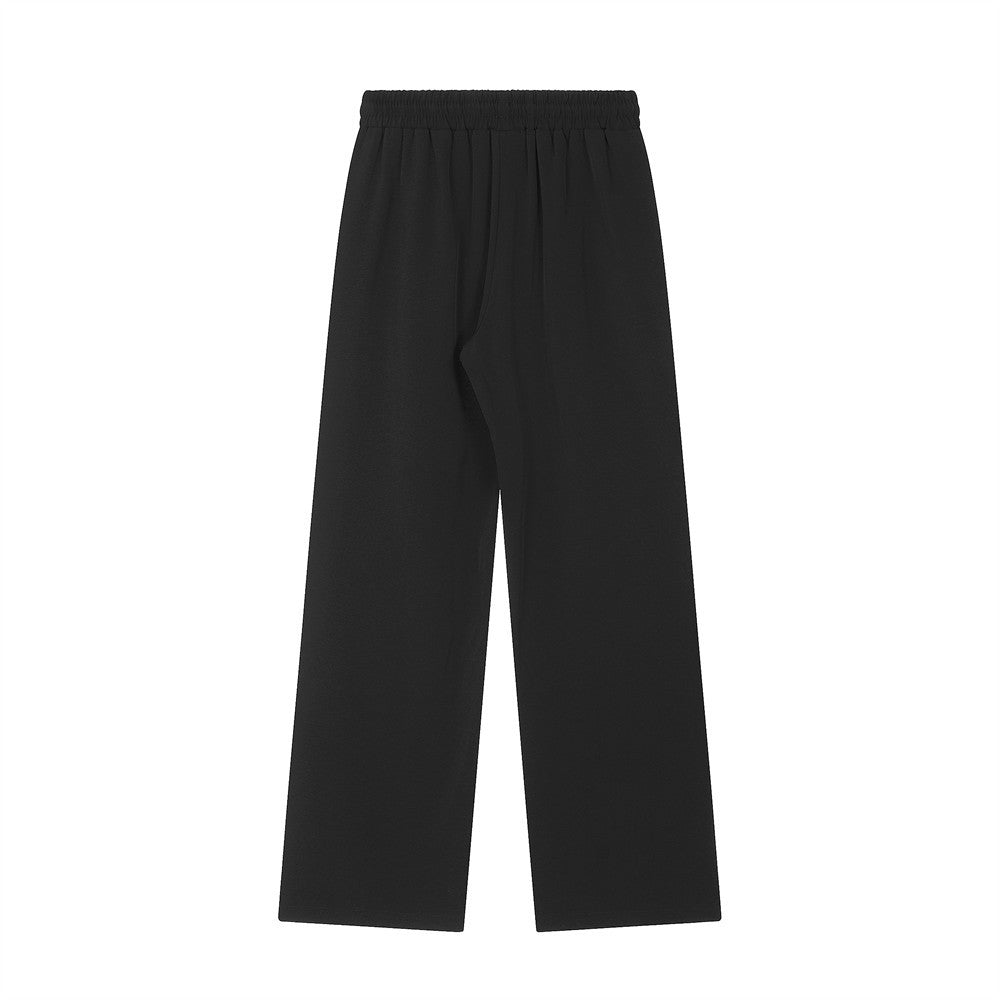 Men Sweatpants Stitching Exercise Casual Pants Men's Loose Straight Wide Leg Pants