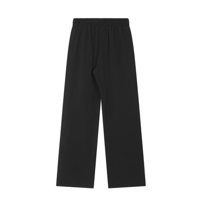 Men Sweatpants Stitching Exercise Casual Pants Men's Loose Straight Wide Leg Pants