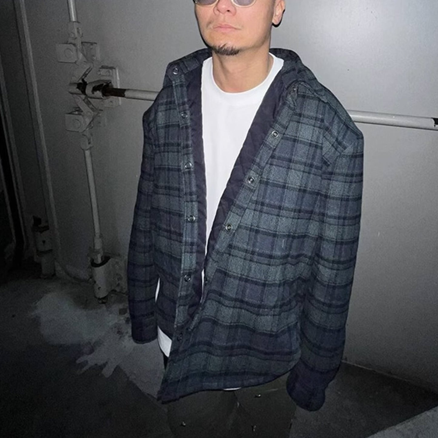 MIJKO Mens Jacket Unisex Plaid Jacket