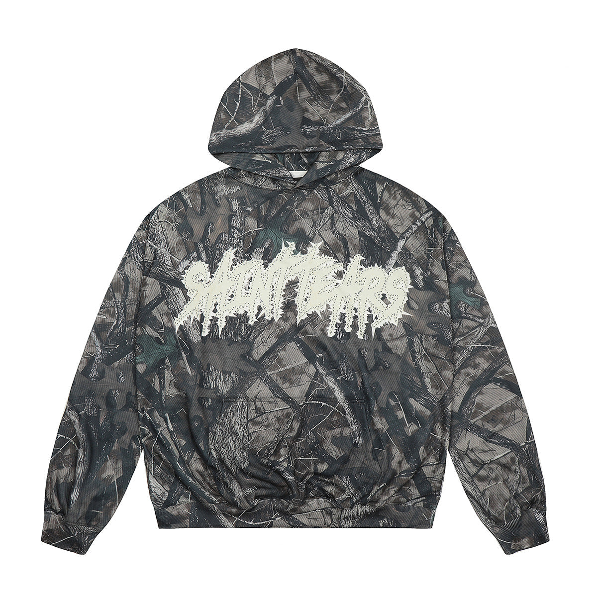 Unisex Hoodies Saint Michael Fashion Tree Pattern Camouflage Loose Sweater