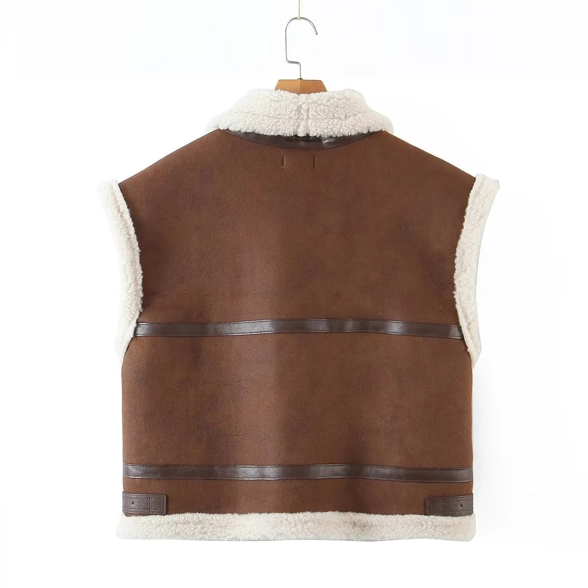Women Cotton Coat Loose Suede Imitation Lamb Wool Vest