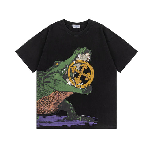 Off White T Shirts OW Alligator Arrow Crew Neck