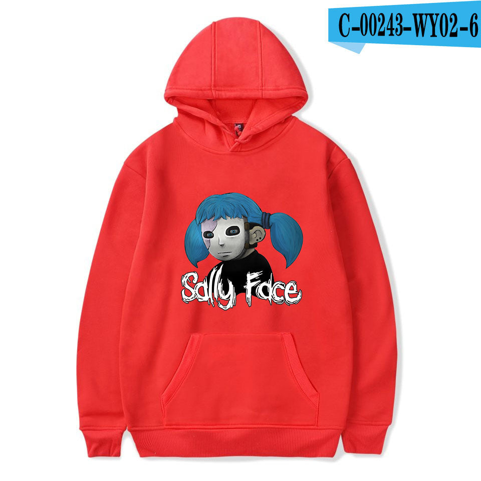 Sally Face Hoodie Game Character Printing Fashion Personality