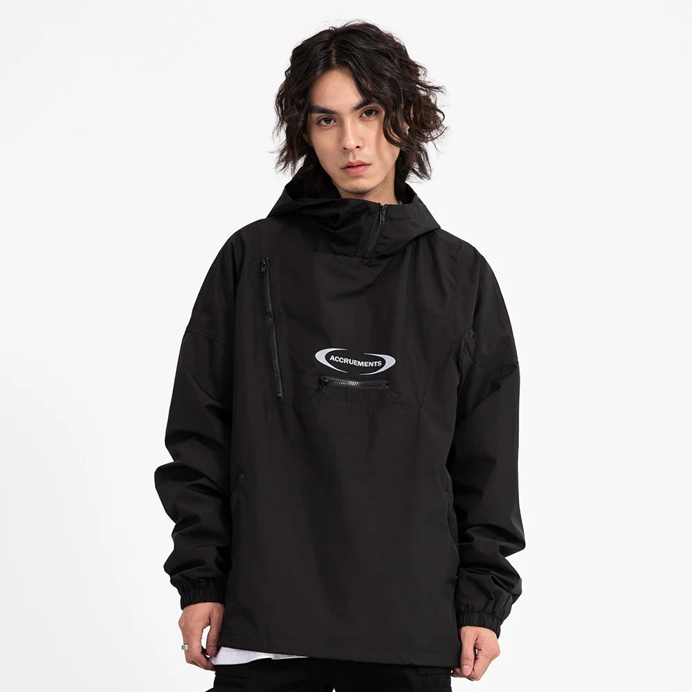 Men Jacket Coat Shell Jacket Men Outdoor Windproof Exercise Hooded Coat Loose Spring and Autumn