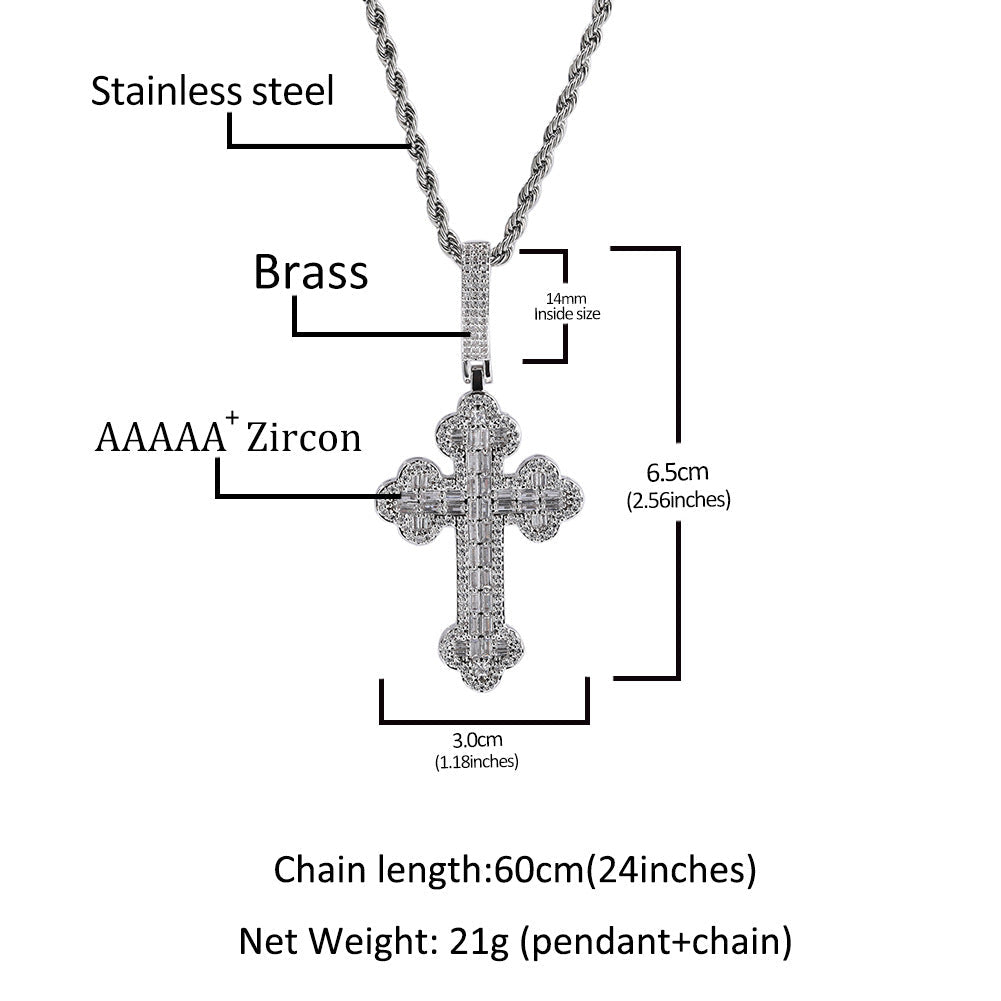 Jewelry Cloud Cross Pendant Hiphop Rap Diamond Royalty Spectrum St. Valentine's Crosses