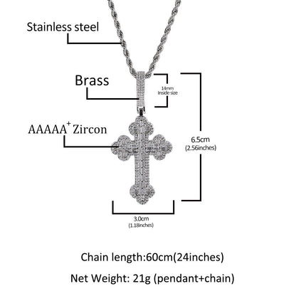 Jewelry Cloud Cross Pendant Hiphop Rap Diamond Royalty Spectrum St. Valentine's Crosses