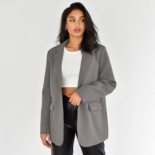 Women Trench Coat Suit Jacket Autumn and Winter Long Sleeve