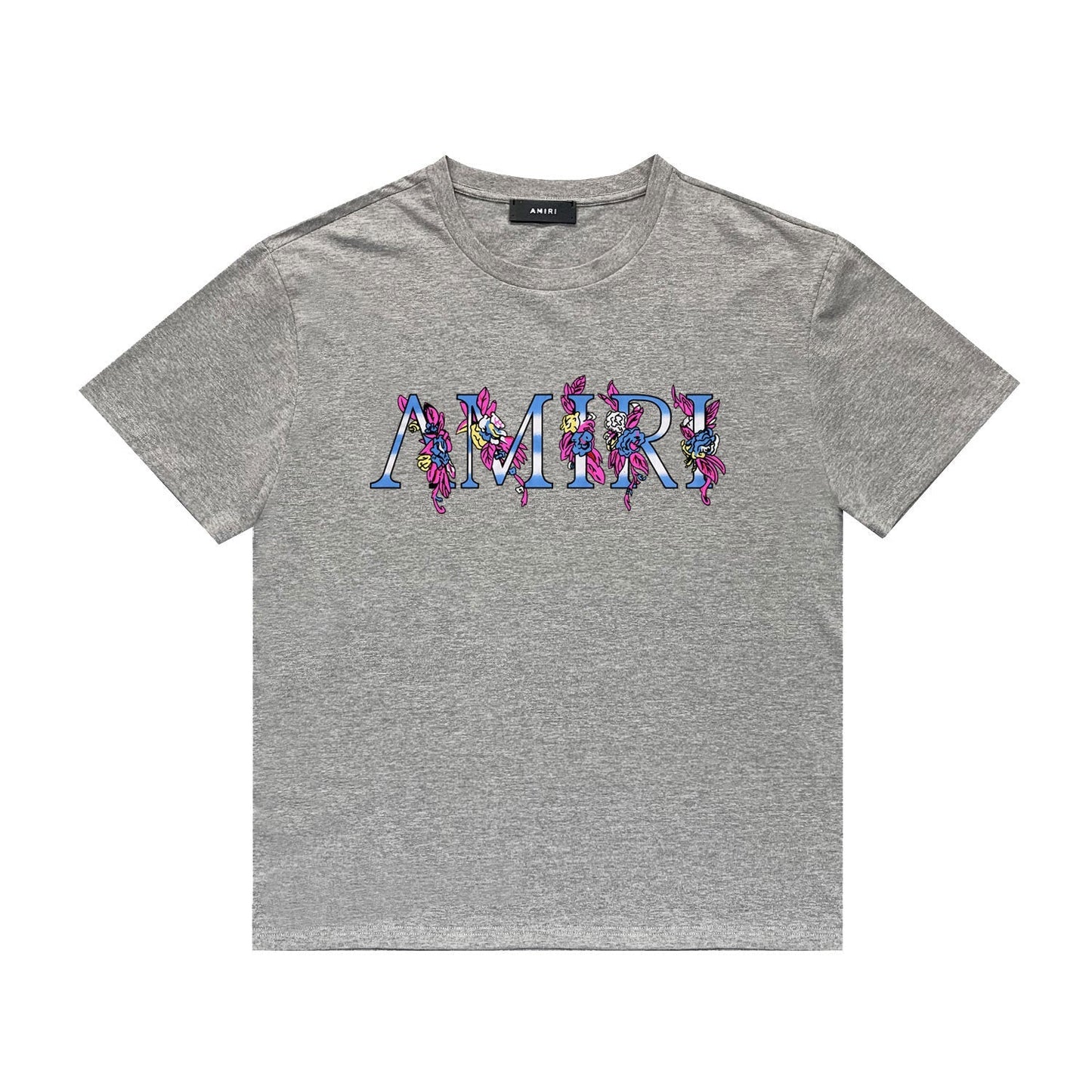 Amiri T Shirt Casual Hip Hop High Street round Neck Short Sleeve T-shirt