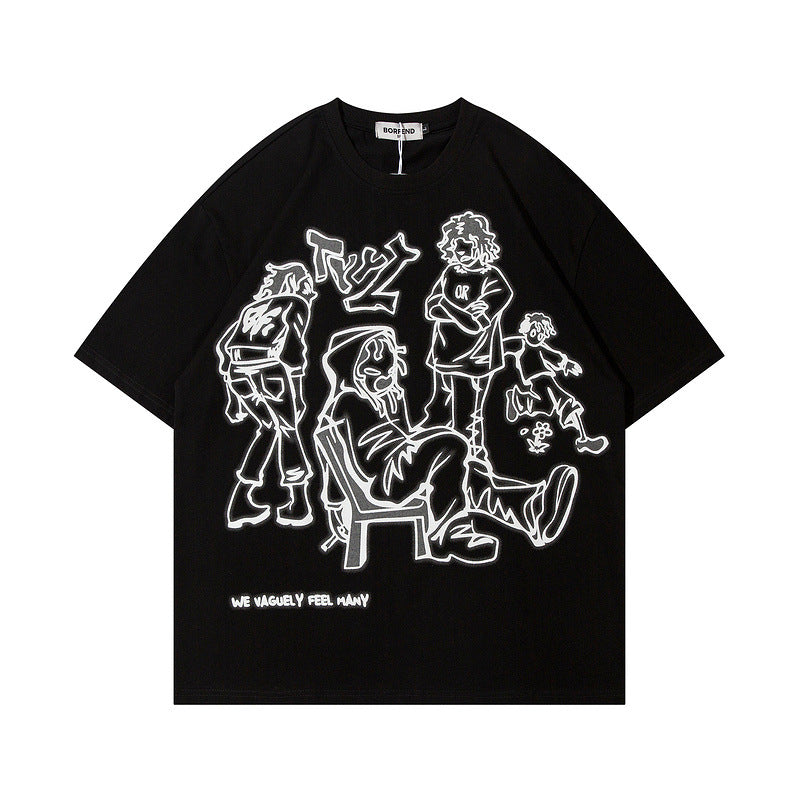 Men's T-Shirt Short-Sleeved T-shirt for Men and Women