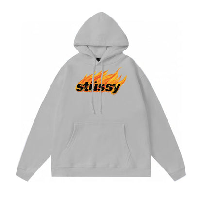 Stussy Hoodie Fall/Winter Fleece Hooded Sweater