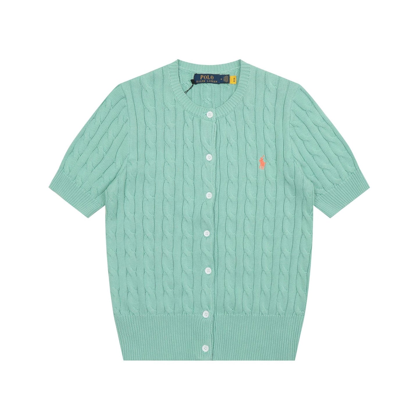 Ralph Lauren Knitted sweaters Ralph Lauren Knitted Short Sleeved Shirt RL Ralph Pony Standard POLO Short Sleeve Knitted Sweater Cardigan T-Shirt