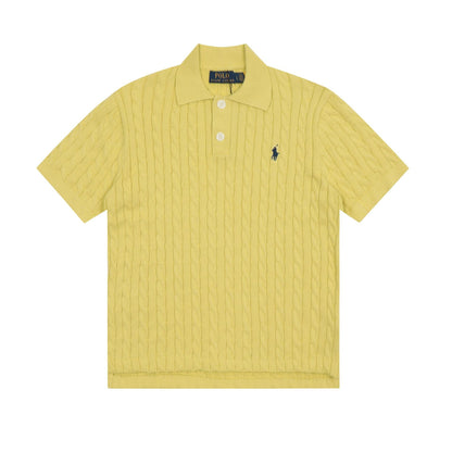 Ralph Lauren Knitted sweaters Ralph Lauren Knitted Short Sleeved Shirt POLO Lapel Knitted Short Sleeve Small Twist Lapel T-Shirt