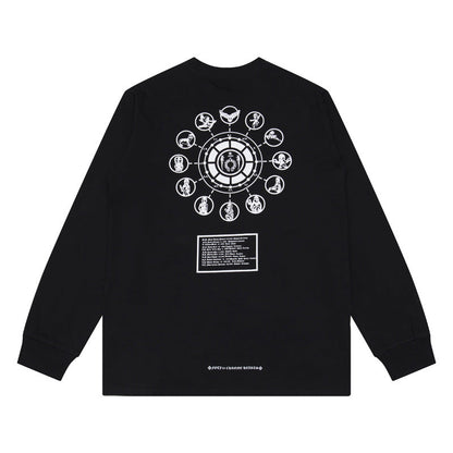 Chh Chrome Heart Long Sleeve Shirt Unisex Fashion Loose Long Sleeve Shirt