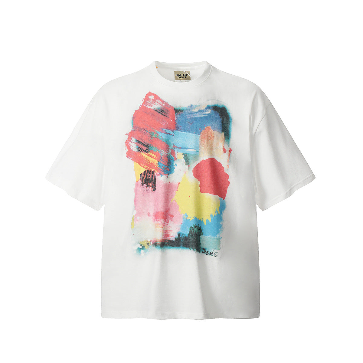 Unisex T-Shirts Graffiti Print GALLERY DEPT Casual, Loose T-Shirt