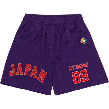 MLB Shorts WBC Otani Shohei No. 16 Ball Shirt Shorts Men's Summer Beach Pants Sports (Part 2)