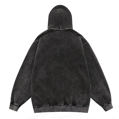 Men Hoodie Turtleneck Hooded Sweater Sweater Hip Hop Retro Couple Coat